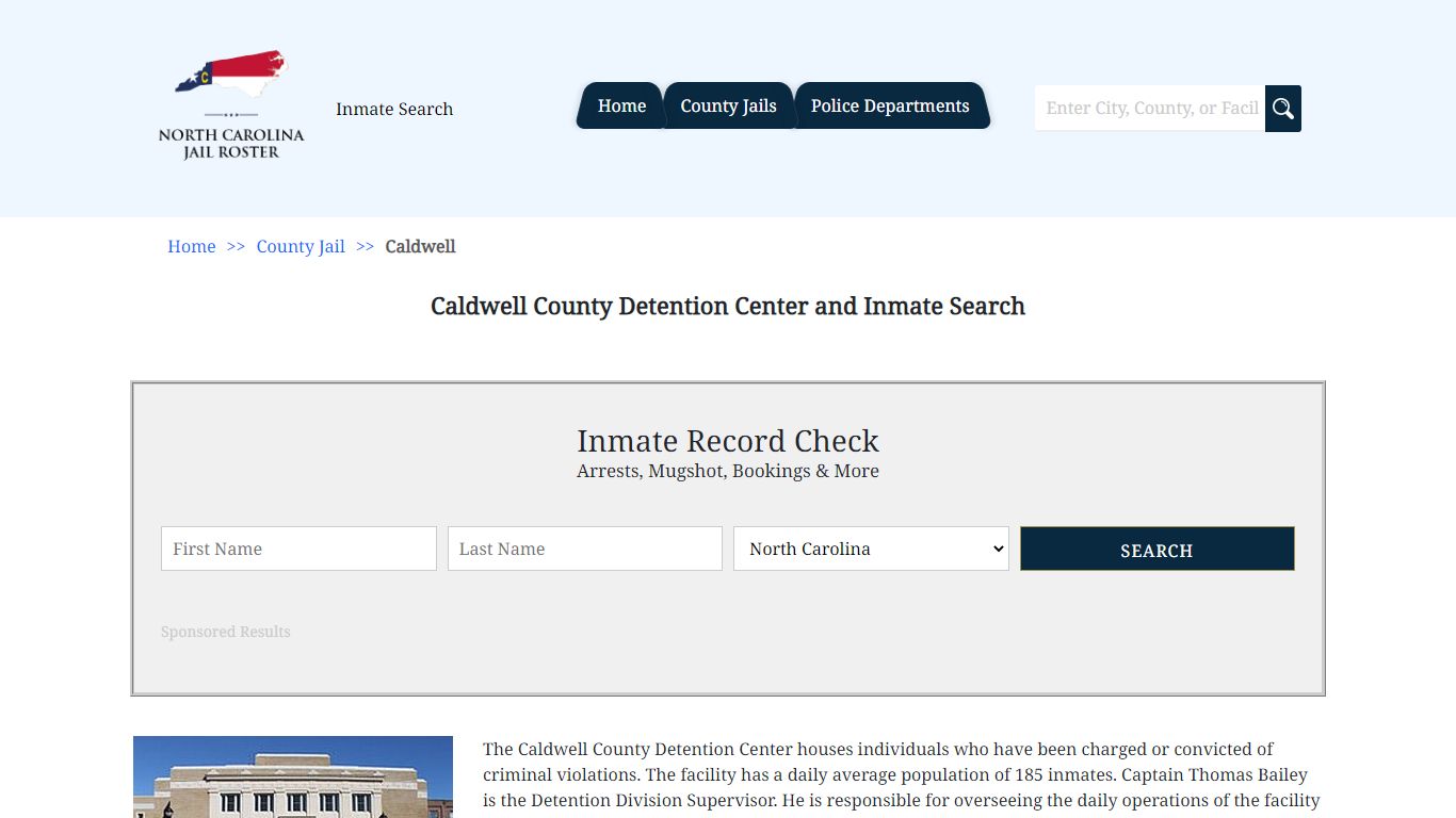Caldwell County Detention Center and Inmate Search